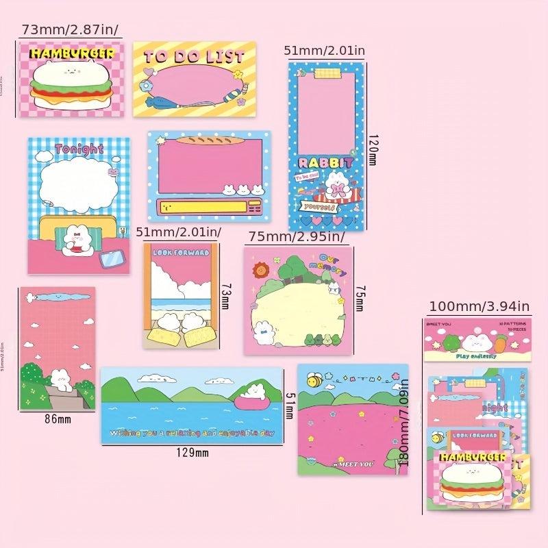 Flavor Infinity Sticky Notes - 50 Sheets Creative Message Note Pad