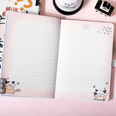 Milk Ranch Girl Heart Handheld Book Beauty Student Leather Diary Book