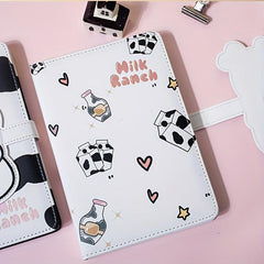 Milk Ranch Girl Heart Handheld Book Beauty Student Leather Diary Book