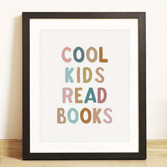 Students Read Books Classroom Art Print
