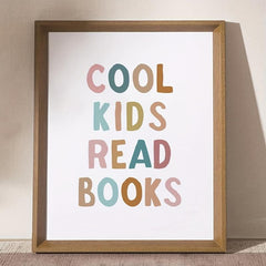 Students Read Books Classroom Art Print