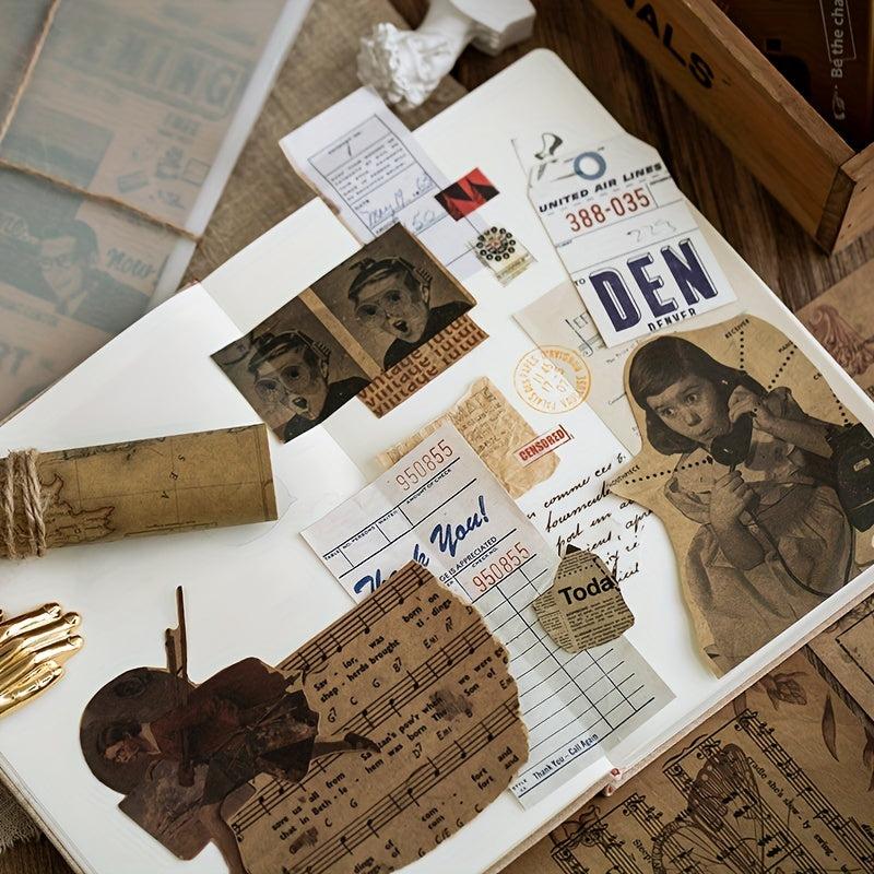 Vintage Series Journal & Diary Paper 21X14.8cm for Clipbook DIY Crafting