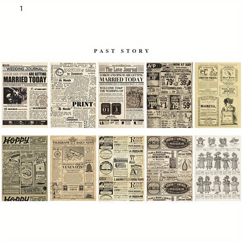 Vintage Series Journal & Diary Paper 21X14.8cm for Clipbook DIY Crafting