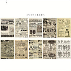 Vintage Series Journal & Diary Paper 21X14.8cm for Clipbook DIY Crafting