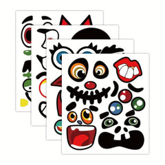 Halloween Pumpkin Decorating Craft Stickers - 4 Sheets