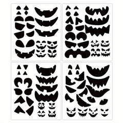Halloween Pumpkin Decorating Craft Stickers - 4 Sheets