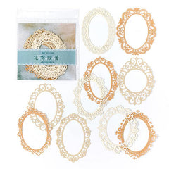 10pcs Special Paper Window Flower Butterfly Hollow Lace Decoration