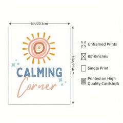 Calm Down Corner Poster Calming Classroom Wall Art Room Decor