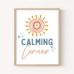 Calm Down Corner Poster Calming Classroom Wall Art Room Decor