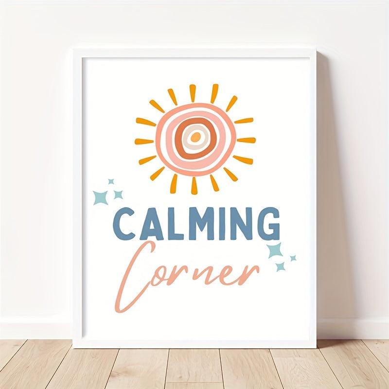 Calm Down Corner Poster Calming Classroom Wall Art Room Decor