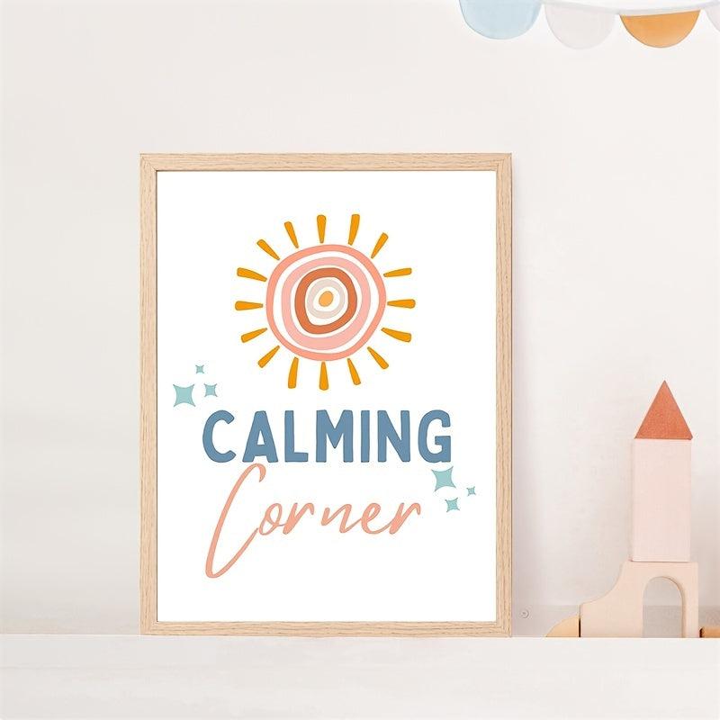 Calm Down Corner Poster Calming Classroom Wall Art Room Decor