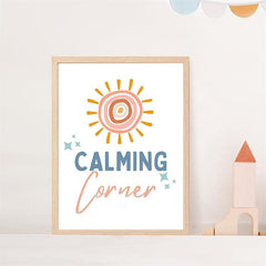 Calm Down Corner Poster Calming Classroom Wall Art Room Decor