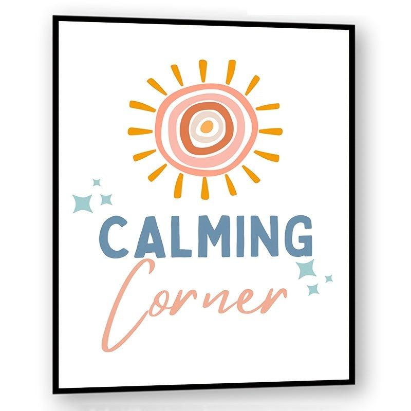 Calm Down Corner Poster Calming Classroom Wall Art Room Decor