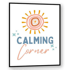 Calm Down Corner Poster Calming Classroom Wall Art Room Decor