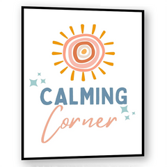 Calm Down Corner Poster Calming Classroom Wall Art Room Decor