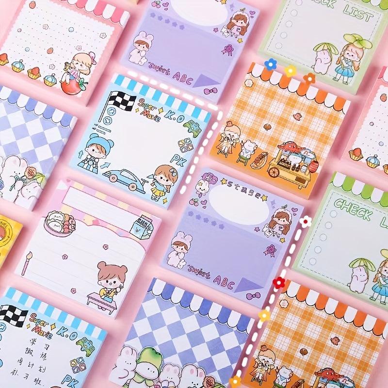 160pcs Cartoon Sticky Notes Set for Office School Supplies
