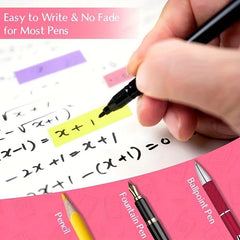 1020 Sheets Fluorescent Index Stickers Waterproof Sticky Note Paper