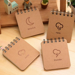 Weather Forecast Coil Notepad Memo Diary - 136 Pages