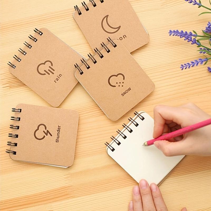 Weather Forecast Coil Notepad Memo Diary - 136 Pages