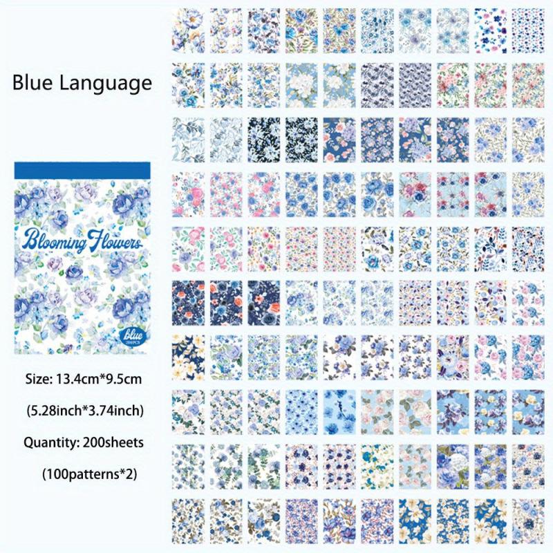 200 Sheets Vintage Scrapbook Paper DIY Journaling Supplies