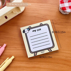 Non Adhesive Tearable Sticky Note Book 80 Pages
