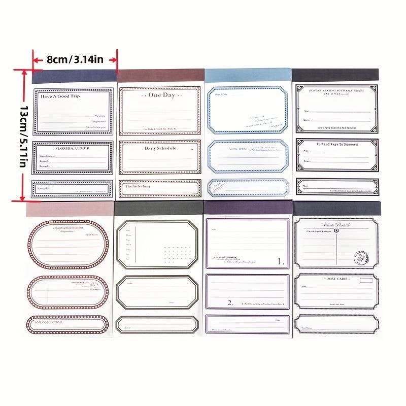 50pcs Pack Special Paper Border Memo Book Small Series Hand Ledger Decoration