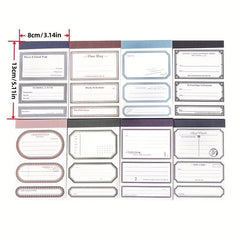 50pcs Pack Special Paper Border Memo Book Small Series Hand Ledger Decoration