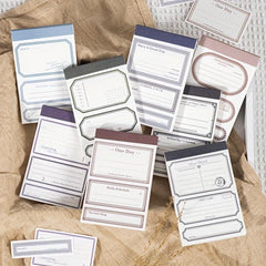 50pcs Pack Special Paper Border Memo Book Small Series Hand Ledger Decoration