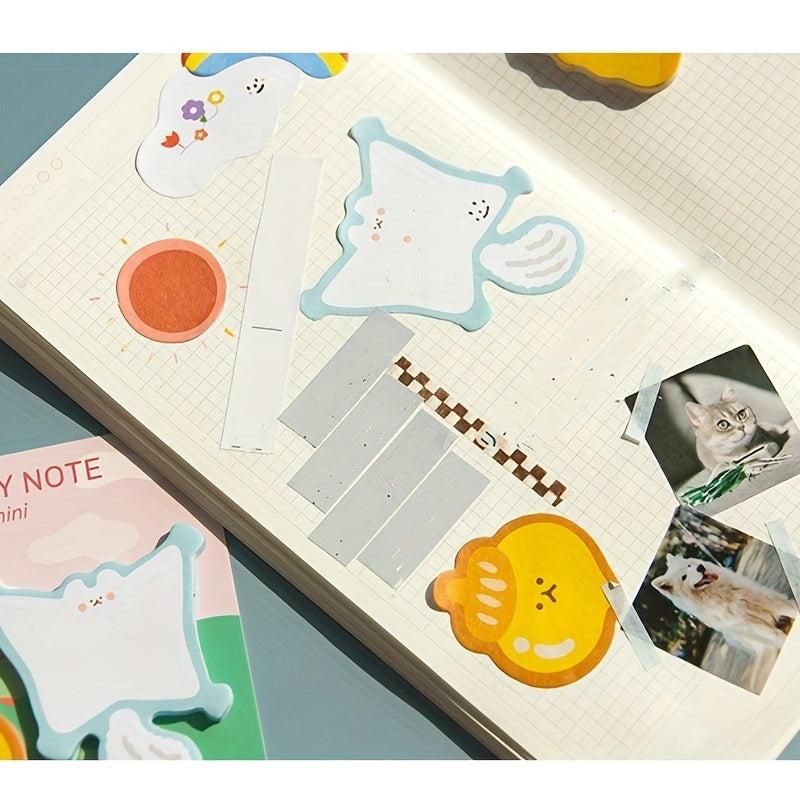 Childhood Cartoon Sticky Notes Creative Combo Postnote Paper Memo