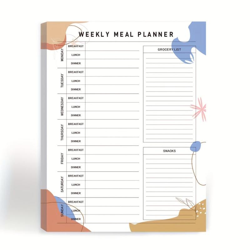 Magnetic Plan Notebook w/ 52 Sheets English Daily Self Discipline Plan Notepad