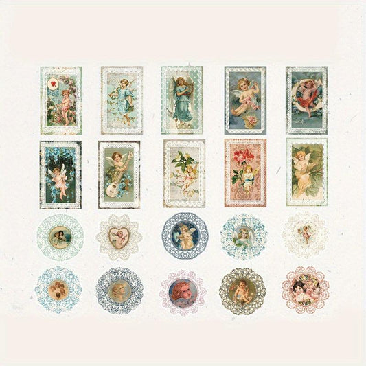 40pcs European Party Series Vintage Paper Lace Decorative Paper