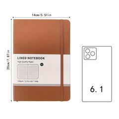 A5 Hardcover Notebook Horizontal Line Inner Page Business Office Notepad