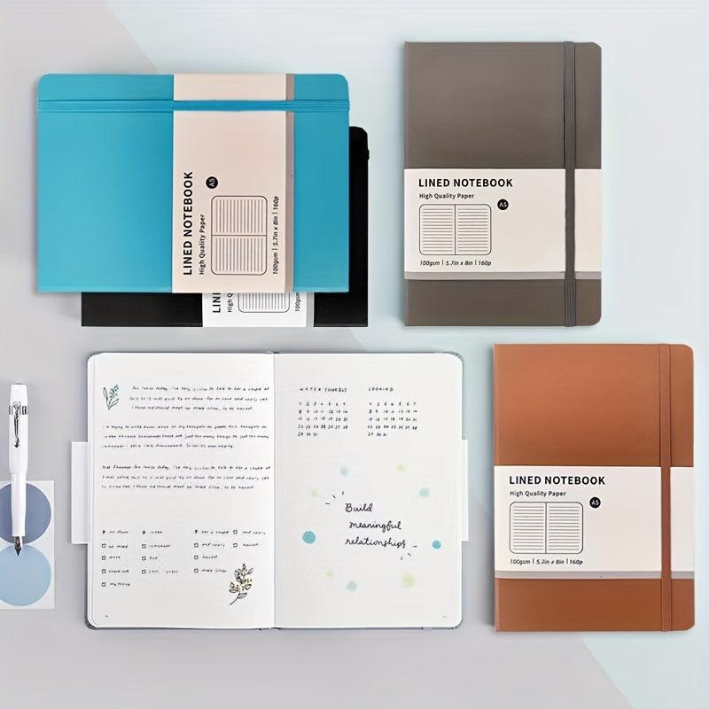 A5 Hardcover Notebook Horizontal Line Inner Page Business Office Notepad