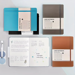 A5 Hardcover Notebook Horizontal Line Inner Page Business Office Notepad