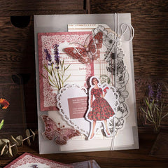 25pcs DIY Paper Greeting Cards Set for Origami Gift Wrapping Scrapbooking