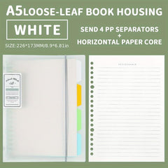 B5 Custom Logo Loose Leaf Notebook