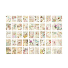100pcs Paper Book Wind Transfer Flower Letter Retro Diary Decoration