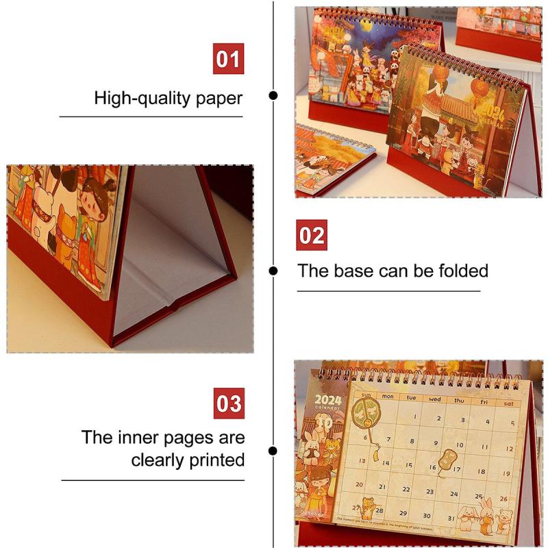 Cartoon Style Desk Calendar Year Of The Panda