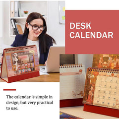 Cartoon Style Desk Calendar Year Of The Panda