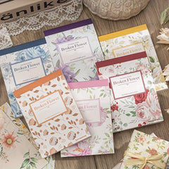 100 Sheets Vintage Floral Paper for Scrapbooking