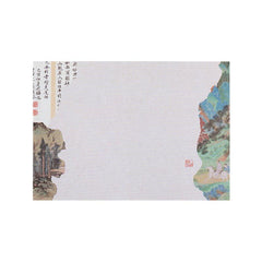 River Series Sticky Note Book Antique Style Charred Calligraphy & Painting