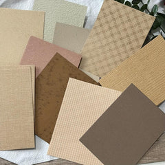 20pcs Retro Salt Texture A6 Embossed Hand Account Material Paper