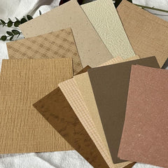 20pcs Retro Salt Texture A6 Embossed Hand Account Material Paper
