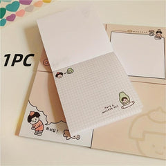 Cute Bread Notepad 50 Sheets Portable Stationery