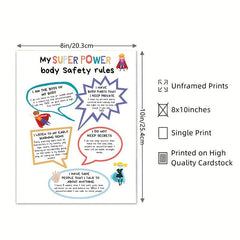 Body Safety Rules Poster for Kids