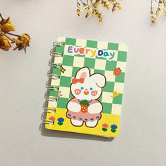 1pc 80 Sheets Small Notepad Notebook Funny Cartoon Book With Lines