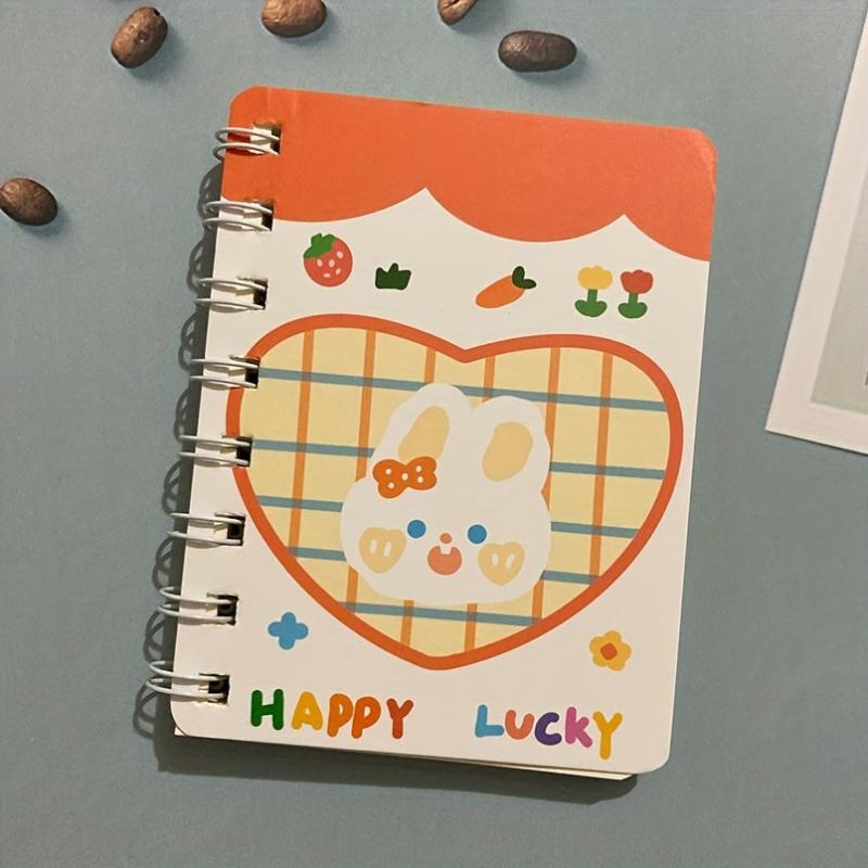 1pc 80 Sheets Small Notepad Notebook Funny Cartoon Book With Lines