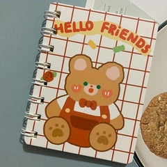 1pc 80 Sheets Small Notepad Notebook Funny Cartoon Book With Lines