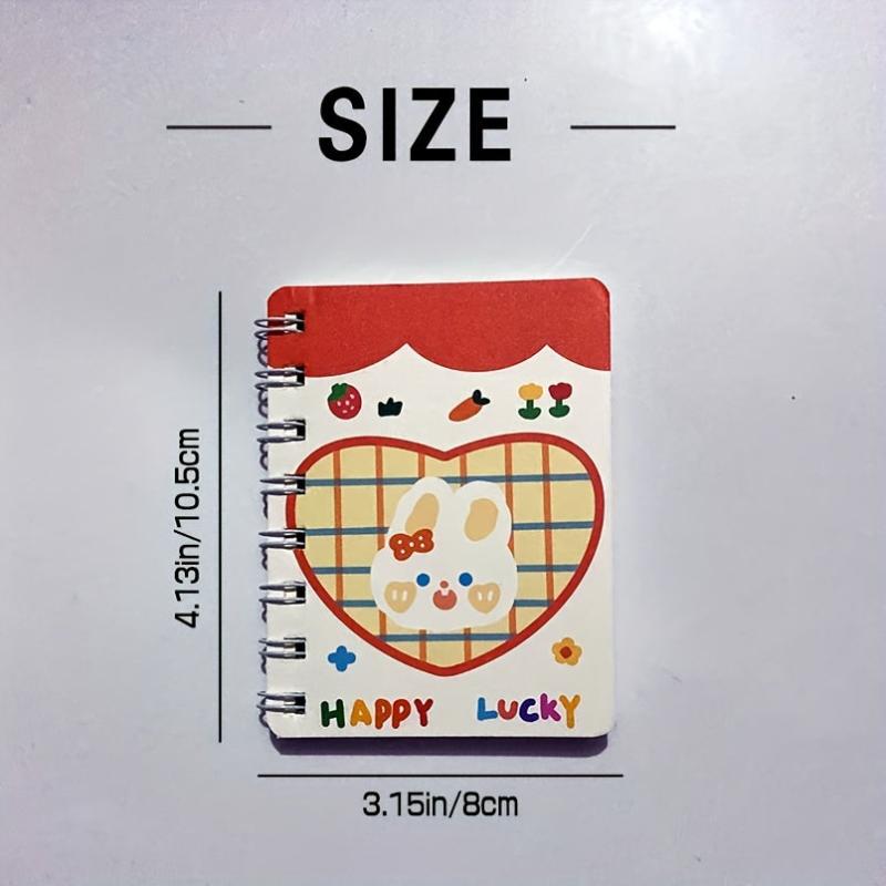 1pc 80 Sheets Small Notepad Notebook Funny Cartoon Book With Lines