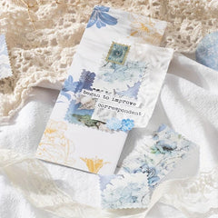 30PCS Stamp Series Collage Material Package with Hemp Rope